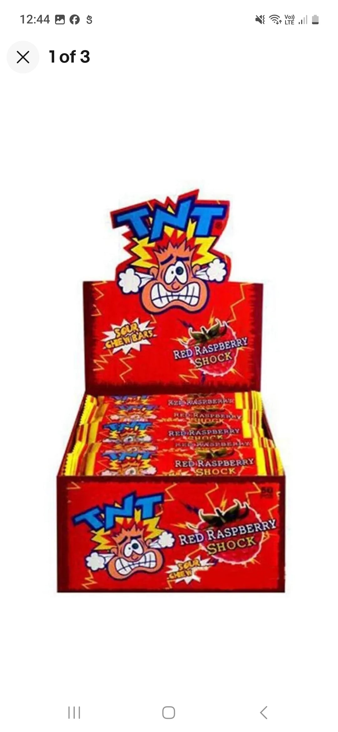 Red rasberry sour chew bar